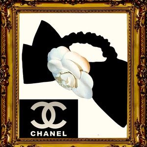 Chanel Camellia Hair Tie Scrunchie - RARE